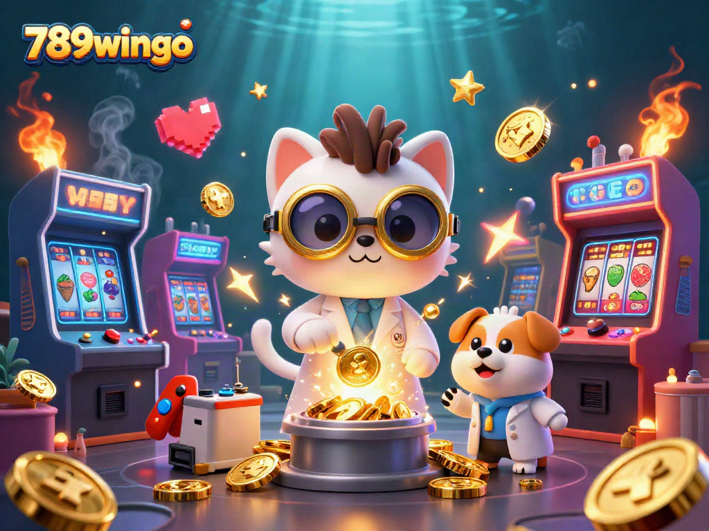 Experience thrilling spins with 789wingo, where mad scientist cat and dog create casino magic.