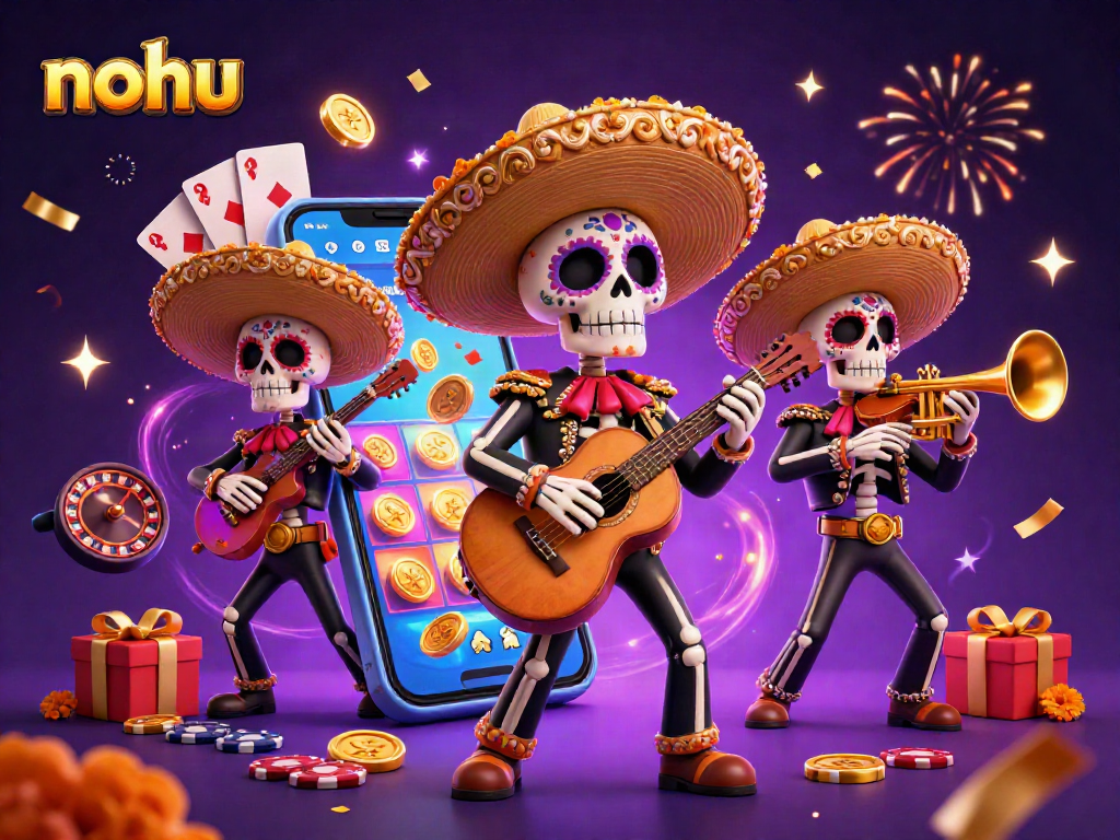 Nohu entices players with engaging slot games amid a vibrant Mariachi celebration.