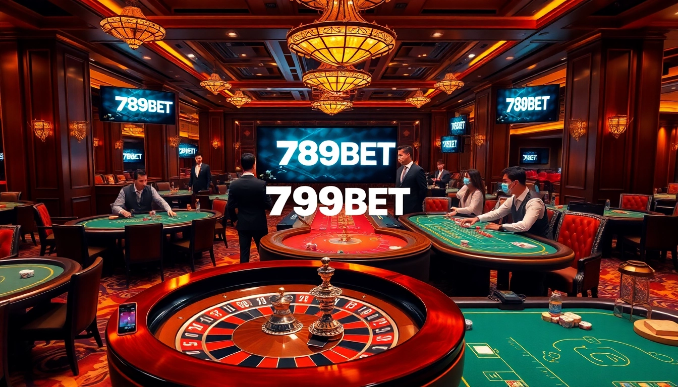 Experience the excitement at nhà cái 789BET with lively casino tables and engaging games.