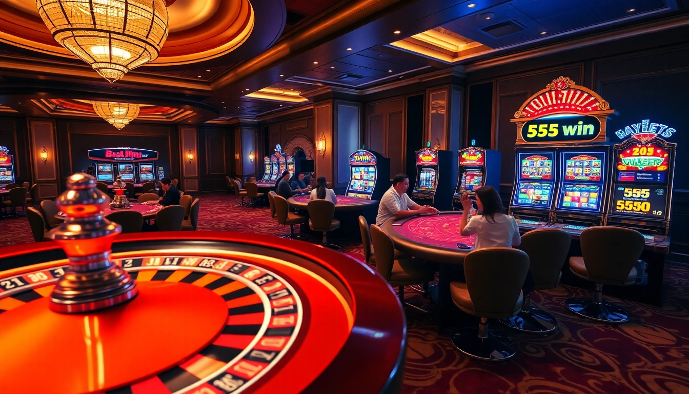 Experience the thrill of the casino with 555 win excitement at vibrant gaming tables.