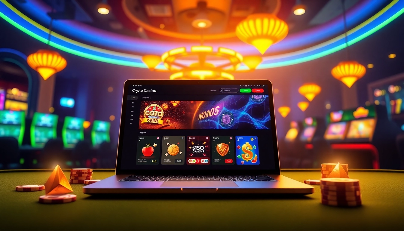 Meilleur casino crypto avec une plateforme de jeu moderne et des éléments de design attrayants.