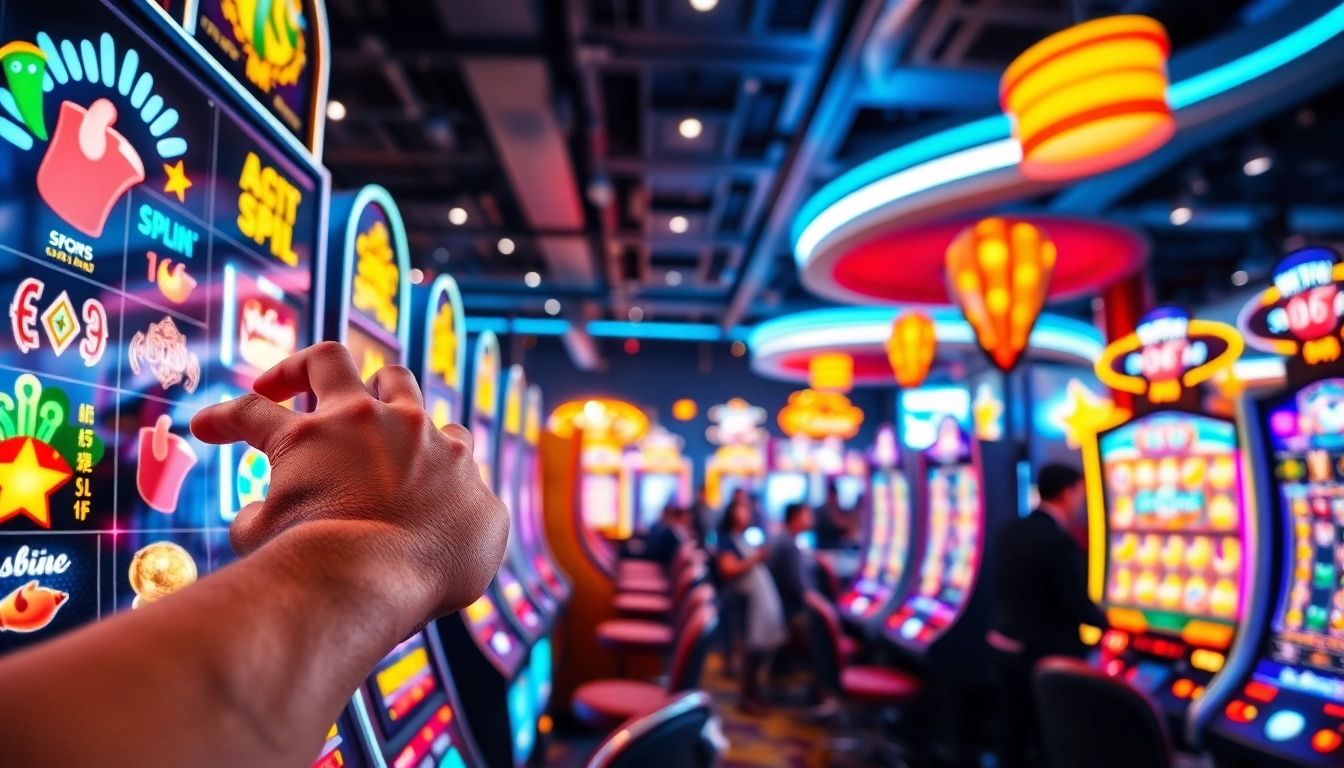 Découvrez les machines à sous gratuites en ligne avec une main sur un jeu au casino dynamique.