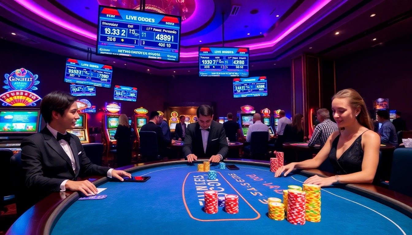 Experience the thrill of online gambling at https://bong88.casa/ with vibrant casino tables and excited players.