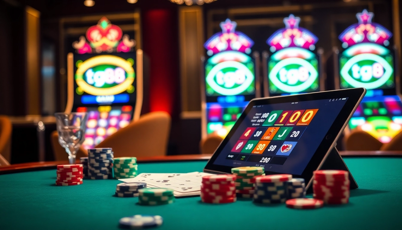 Engage in thrilling gaming experiences at tg88 with vibrant casino visuals and winning opportunities.