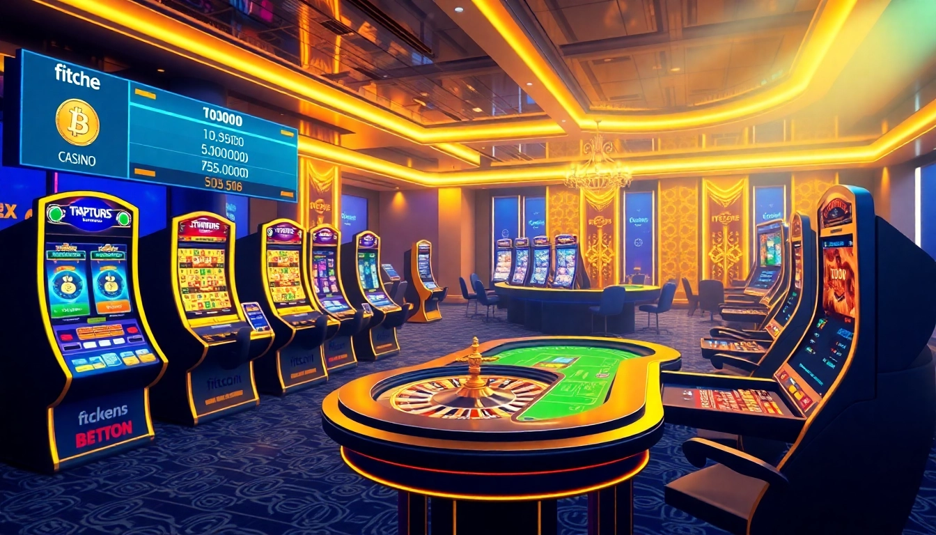 Experience the excitement of casino crypto en ligne with immersive gambling visuals and vibrant atmosphere.