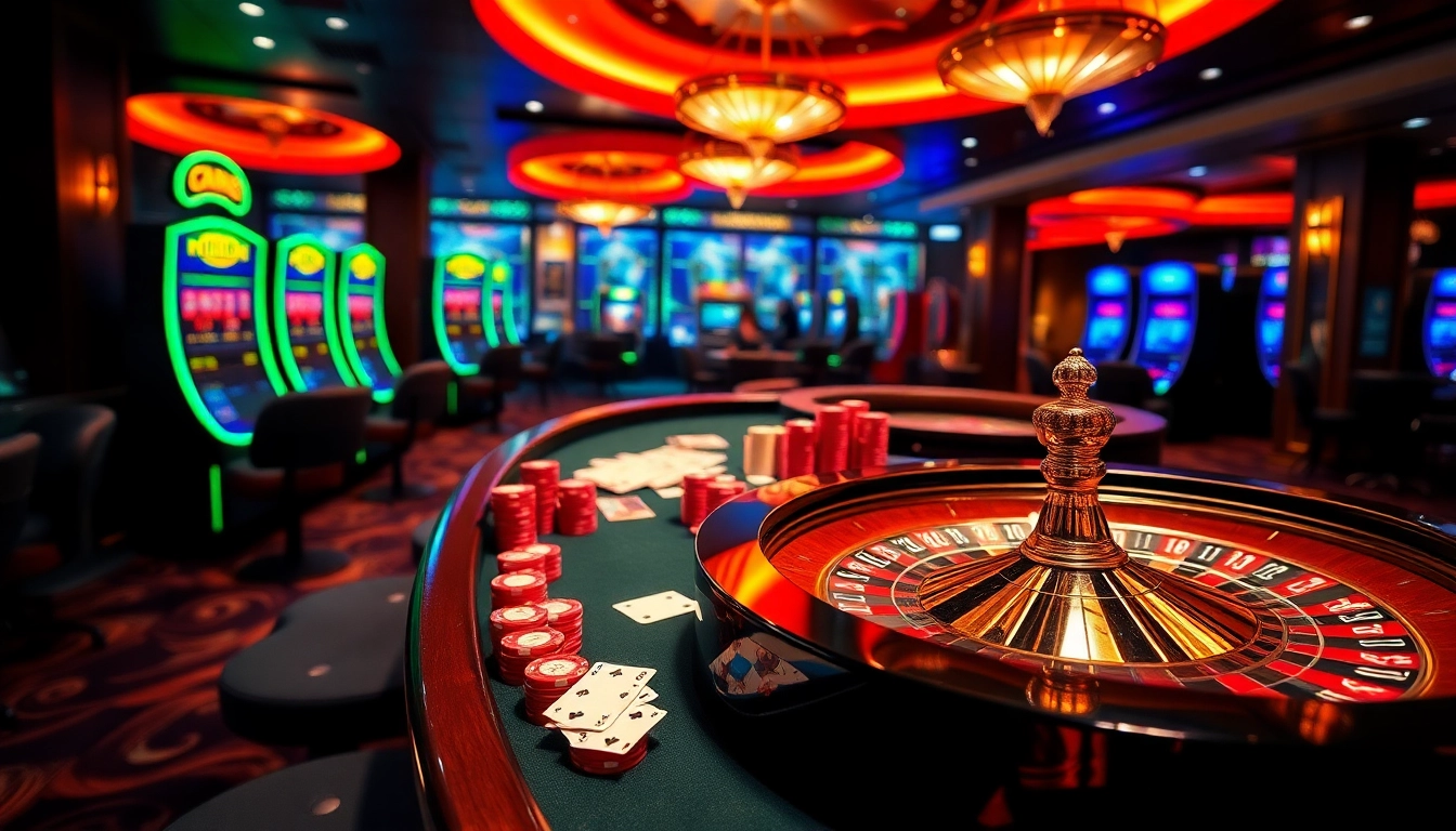 Experience the luxury of casino en ligne Français with vibrant gambling tables and thrilling slot machines.
