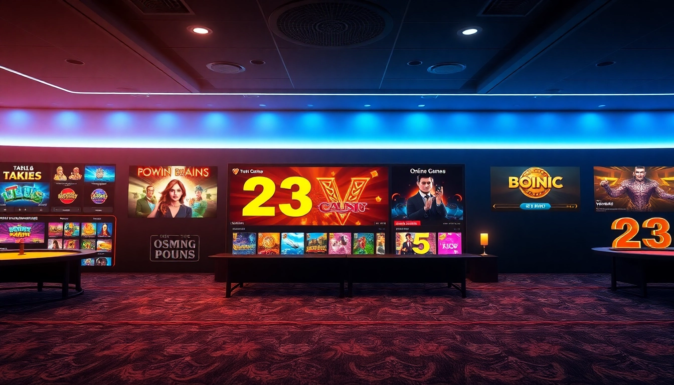 Experience the thrill of online gaming at 23win with a modern, inviting casino interface.