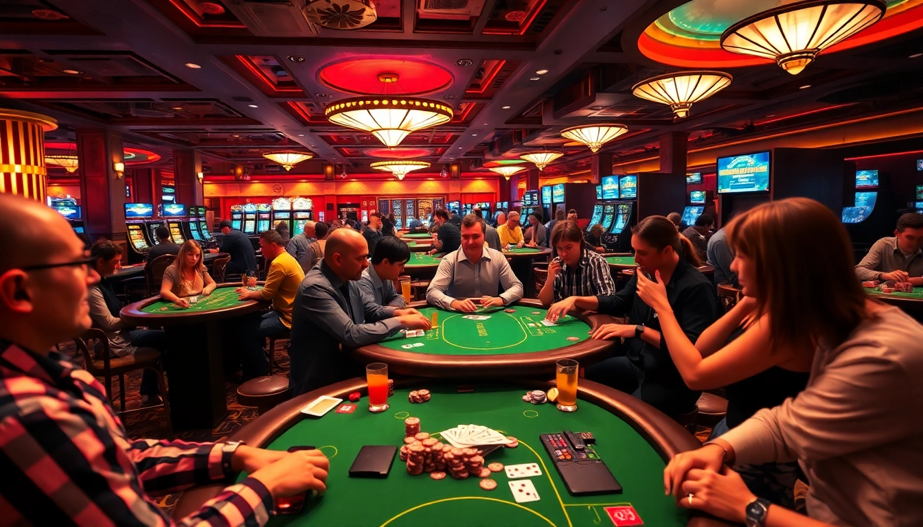 Les joueurs célèbrent des victoires au casino en ligne avec une ambiance animée related image