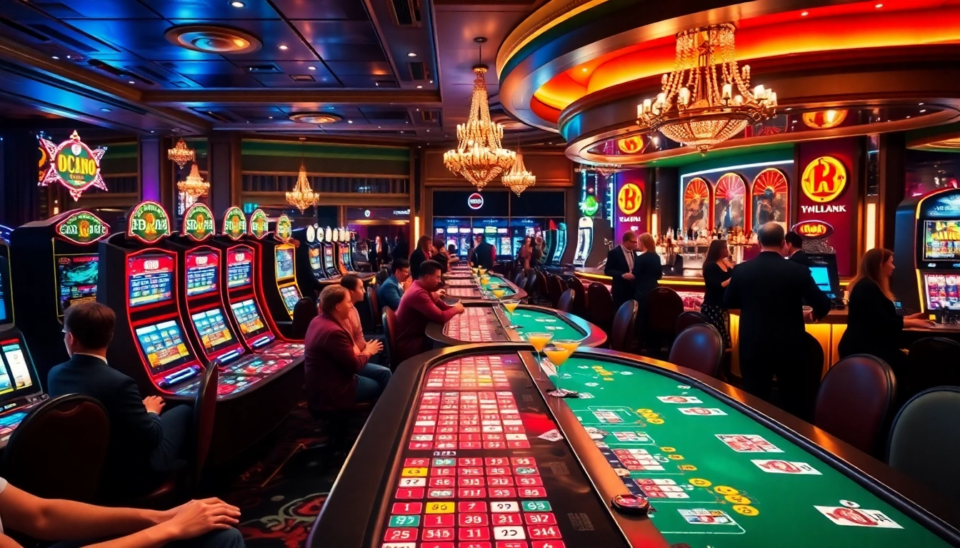 Profitez d'une expérience casino en ligne luxueuse avec des jeux vibrants et des lumières éclatantes. related image